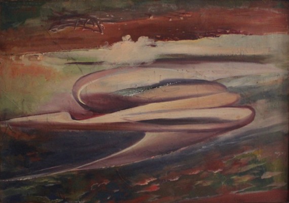 «Ακροπλαγιά» 1979, λάδι σε καμβά, 50 Χ 70 εκ., αρ. κτ. 1211