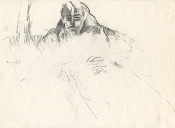 «Σχέδιο» 1985, μολύβι σε χαρτί, 21,4 Χ 22,8 εκ., αρ. κτ. 2075