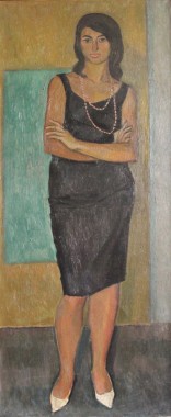 «Κοπέλα με μαύρο φόρεμα» 1961, λάδι σε καμβά, 130 X 61,8 εκ., 1403