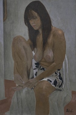 Πορτραίτο, λάδι σε πανί επικολλημένο σε ξύλο, 53,5 x 35 εκ., αρ. κτ. 3091