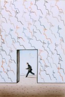«Άνθρωπος που τρέχει» 2002, ακουαρέλα σε χαρτί, 36 Χ 24,5 εκ., αρ. κτ. 264