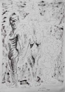 «Ζευγάρι» 1989, πενάκι σε χαρτί, 42,1 Χ 29,9 εκ.