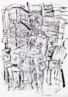 «Άνδρας» 1989, μαρκαδόρος σε χαρτί, 42,1 Χ 29,9 εκ.