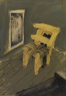 «Καρέκλα εσωτερικό» λάδι σε ξύλο, 70 Χ 50 εκ., αρ. κτ. 1213