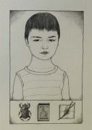 «Νοσταλγός-αυτοπροσωπογραφία» 2012, μολύβι σε χαρτί, 42 Χ 29,7, αρ. κτ. 1214