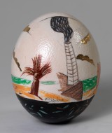 «Χωρίς τίτλο» λάδι σε αυγό στρουνθοκαμήλου, ύψος 16, διάμετρος 12, αρ. κτ. 316