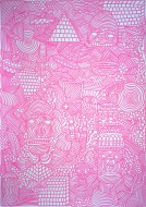 «Colours, pink» 2018, μαρκαδόρος σε χαρτί, 70 Χ 50 εκ., αρ. κτ. 2553