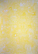 «Colours, yellow, 2018, μαρκαδόρος σε χαρτί, 70 Χ 50 εκ., αρ. κτ. 2550