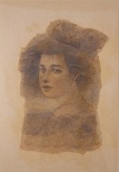Πορτραίτο, μικτή τεχνική σε χαρτί, 48 x 33 εκ., αρ. κτ. 3119