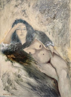 Γυναικεία φιγούρα, 1973, λάδι σε καμβά, 116 x 84,5 εκ., αρ. κτ. 2949