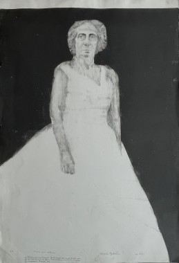 Γιαγιά μην πεθάνεις, 2009, χαρακτικό, 111 Χ 75.5 εκ., αιρθμ. κτήσης 4254