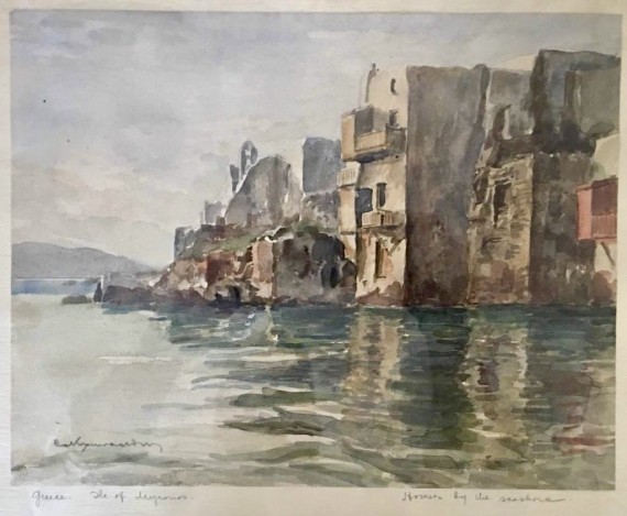 Μύκονος. Ακουαρέλα σε χαρτί, 24 Χ 31 εκ., αρίθμ. κτήσης 2574