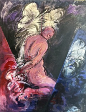 Εγκλεισμοί, 2012-2013, ακρυλικό σε καμβά, 150 x 120 εκ., αρ. κτ. 4157