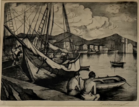 Στο λιμάνι, χαρακτικό 4/15, αρ. κτ. 3113