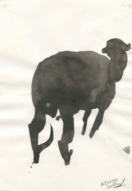 Δια πυρός, 2018, μελάνι σε χαρτί, 29.6 x 21 εκ., αρ. κτ. 4507