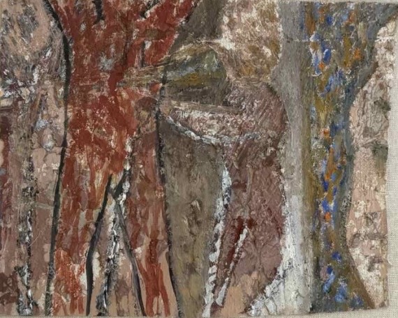 Μικρές σημειώσεις, 1990, λάδι σε καμβά, 18.4 x 22.3 εκ., αρ. κτ. 4476