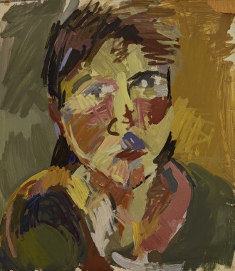 Έφη πορτρέτο, 1987, λάδι σε χαρτί, 65 x 54 εκ., αρ. κτ. 4605