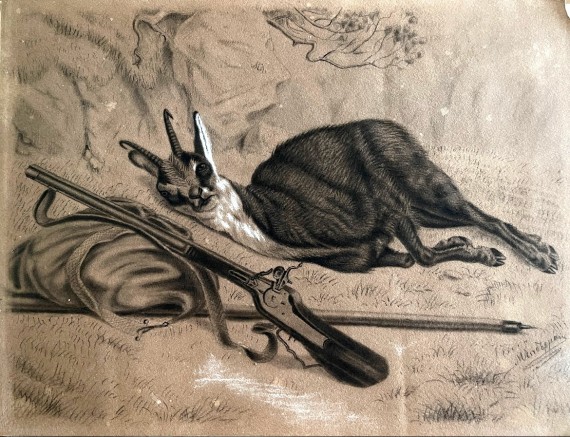 Το τουφέκι, 1870, μολύβια σε χαρτί, 18.9 x 25.2 εκ., αρ. κτ. 4359
