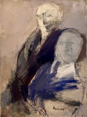 Συνομιλία, 1977, λάδι σε καμβά, 80 x 60 εκ., αρ. κτ. 4301