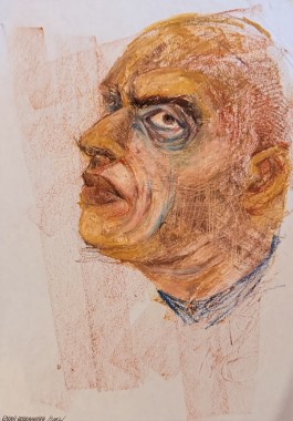 Πορτρέτο, 2002, μικτή τεχνική σε χαρτί, 29.7 x 21 εκ., αρ. κτ. 4518