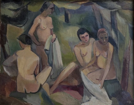 Λουόμενες, λάδι σε καμβά, 65 Χ 82 εκ., αρ. κτ. 4665