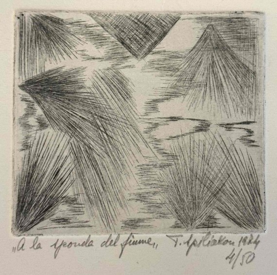 Τοπίο, 1974, χαλκογραφία 4/50, 9.2 Χ 10.4 εκ., αρ. κτ. 4684