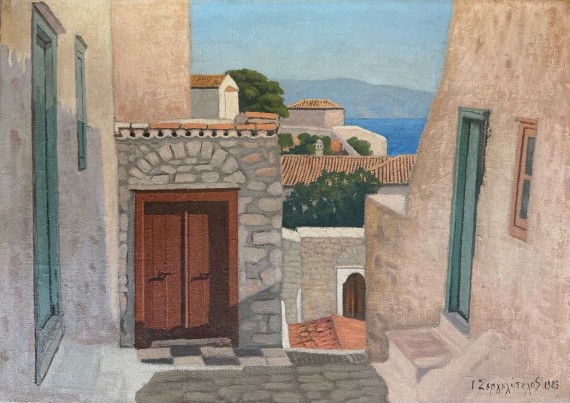 Ύδρα, 1983, λάδι σε καμβά, 33.2 Χ 46.3 εκ., αρ. κτ. 4688
