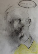 «Κίτρινι μπλούζα» κάρβουνο, μολύβι σε χαρτί, 70 Χ 50 εκ., αρ. κτ. 579