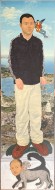 Μανώλης Μπιτσάκης (γ.1974)     Ο Φιλόμουσος,  2001-2024Λάδι σε καμβά / 120 Χ 35 εκ., αρίθμ. κτήσης 4227  