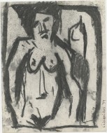 Γυναίκα, 1994, κάρβουνο σε χαρτί, 25.1 x 20 εκ., αρ. κτ. 4434