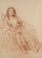 Φιγούρα, σαγκίνα σε χαρτί, 39.5 x 29.5 εκ., αρ. κτ. 4345