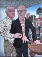 Οι δύο φίλοι, 2025, ακρυλικό σε καμβά, 40 x 30 εκ., αρ. κτ. 4419