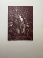 Επιτύμβιο, 1991, λιθογραφία 32/99 - πλάκα 30.5 x 22.5 εκ., 66 x 50 εκ., αρ. κτ. 4383