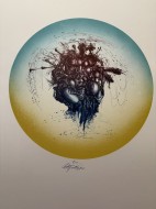 Σύνθεση σε στρογγυλό φόντο, λιθογραφία ea πλάκα 36 x 36 εκ., 70 x 50 εκ., αρ. κτ. 4377