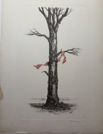 Δένδρο, 1991, τσικογραφία ea πλάκα 55 χ 32.5 εκ., 70 x 50 εκ., αρ. κτ. 4379