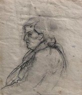 Στη σχολή καλών τεχνών, μολύβι σε χαρτί, 22.6 x 20 εκ., αρ. κτ. 3741