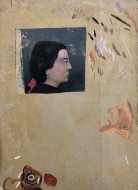 Σπουδή πορτρέτου, αυγοτέμπερα σε χαρτόνι, 49.9 x 36.3 εκ., αρ. κτ. 3745