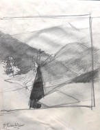 Καρπενήσι, 1992, μολύβι σε χαρτί, 29.2 x 22.9 εκ., αρ. κτ. 4007