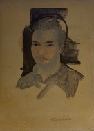 Πορτρέτο νέου, αυγοτέμπερα σε χαρτόνι, 33.7 x 25.2 εκ., αρ. κτ. 4542