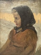 Πορτρέτο νέας, 1939, λάδι σε χαρτόνι, 44 x 34 εκ., αρ. κτ. 4236