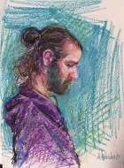 Self portrait, 2019, λαδοπαστέλ σε χαρτί, 42 x 30 εκ., αρ. κτ. 4046