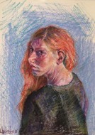 Μαρία, 2019, λαδοπαστέλ σε χαρτί, 42 x 30 εκ., αρ. κτ. 4047