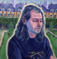 Self portrait Paris, 2019, λάδι σε καμβά, 35 x 35 εκ., αρ. κτ. 4282