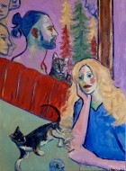 Diner, 2024, λάδι σε καμβά, 80 x 60 εκ., αρ. κτ. 4284