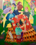 Chorus of voices, 2025, λάδι σε καμβά, 180 x 150 εκ., αρ. κτ. 4459