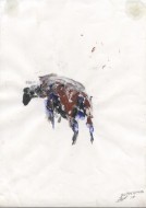 Δια πυρός, 2017, λάδι σε χαρτί, 29.6 x 21 εκ., αρ. κτ. 4558