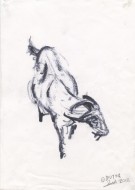 Δια πυρός, 2018, κάρβουνο σε χαρτί, 29.6 x 21 εκ., αρ. κτ. 4562