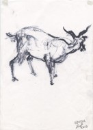 Δια πυρός, 2018, κάρβουνο σε χαρτί, 29.6 x 21 εκ., αρ. κτ. 4563
