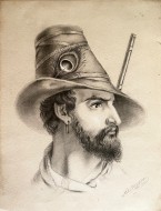 Πορτρέτο, 1870, μολύβια σε χαρτί, 25.2 x 18.9 εκ., αρ. κτ. 4362