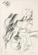 Άνδρας με σκύλο, 1976, λιθιγραφία 88/100, 70 x 50 εκ., αρ. κτ. 3114